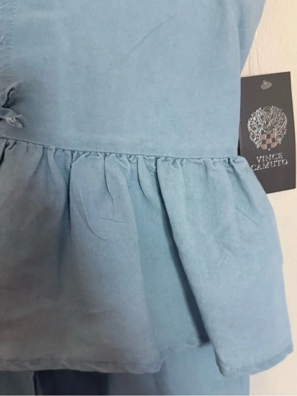 Vince Camuto Girls Light Blue 2pc Set Size 12 | Top & Wide Leg Pants Outfit